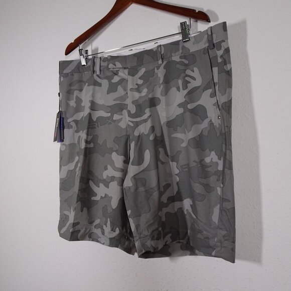 RLX Ralph Lauren Shorts Men's Size 38 Gray Camo Camouflage Water Repellent - Picture 2 of 9